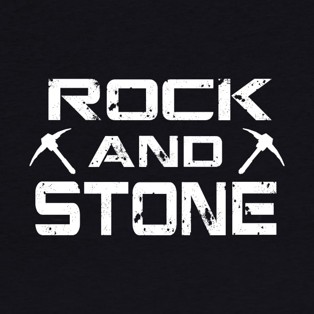 Deep Rock Galactic Fan Art Tee- Rock And Stone by CatsandBats